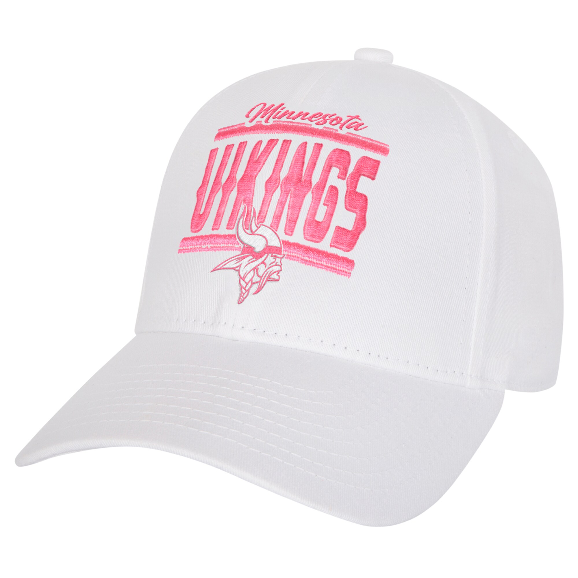 Minnesota Vikings girls youth minnesota vikings all white structured adjustable hat Collection | Vikings Online Shop