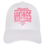 Minnesota Vikings girls youth minnesota vikings all white structured adjustable hat Collection | Vikings Online Shop