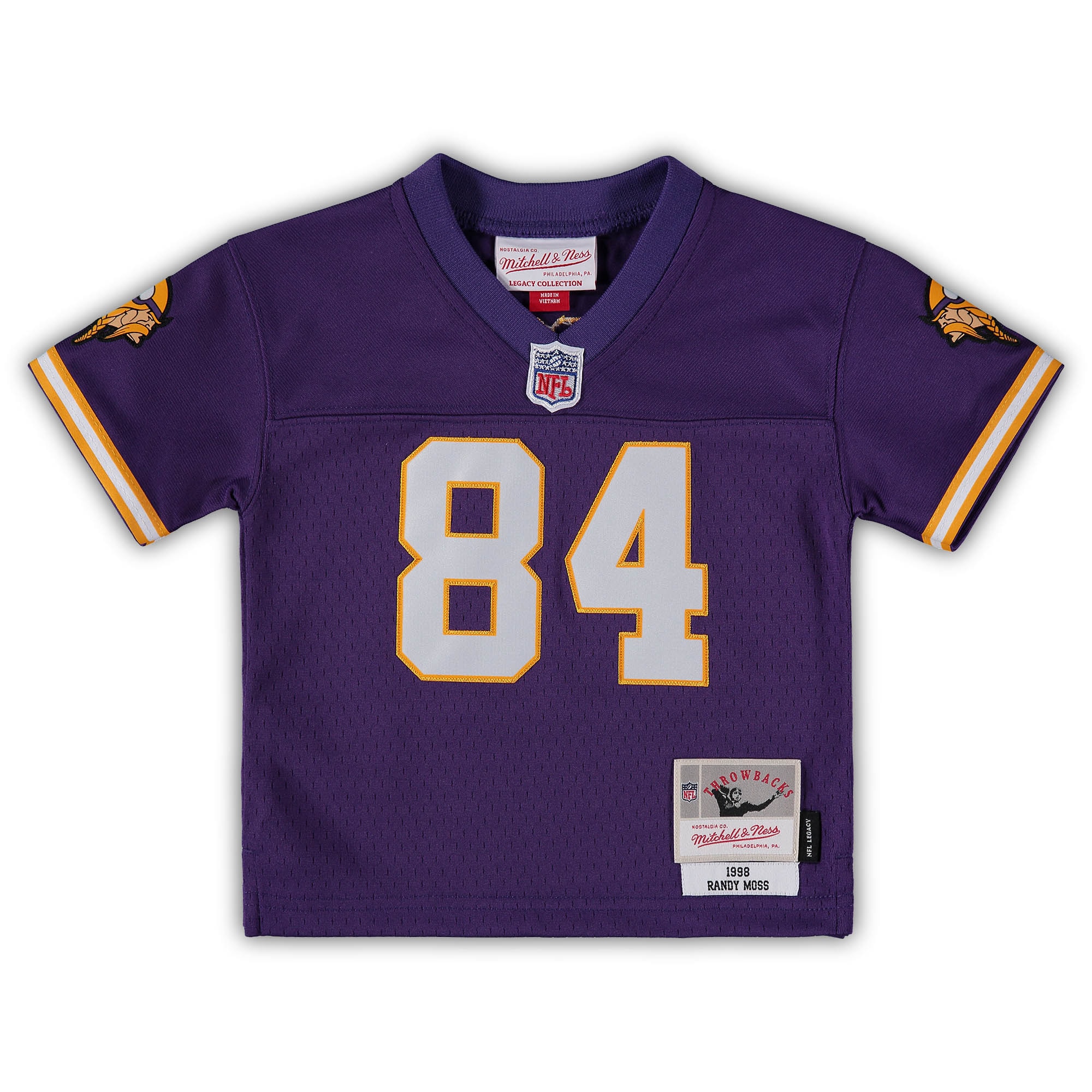 Minnesota Vikings infant mitchell  ness randy moss purple minnesota vikings 1998 retired legacy jersey Collection | Vikings Online Shop