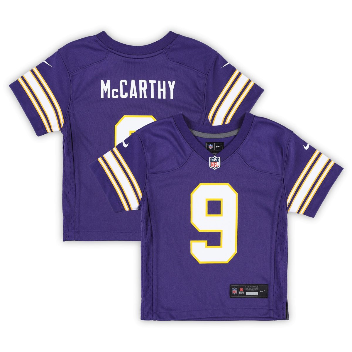 Minnesota Vikings infant nike j.j. mccarthy purple minnesota vikings alternate player game jersey Collection | Vikings Online Shop