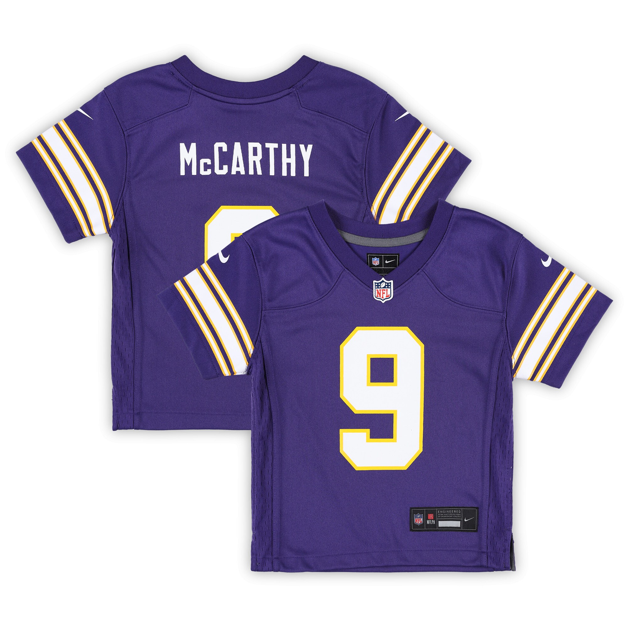 Minnesota Vikings infant nike j.j. mccarthy purple minnesota vikings alternate player game jersey Collection | Vikings Online Shop