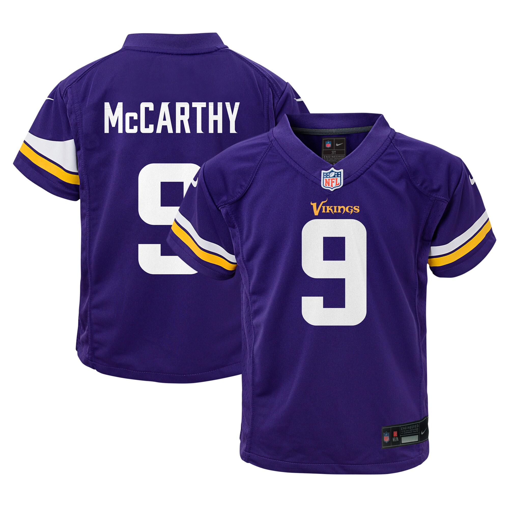 Minnesota Vikings infant nike j.j. mccarthy purple minnesota vikings team player game jersey Collection | Vikings Online Shop