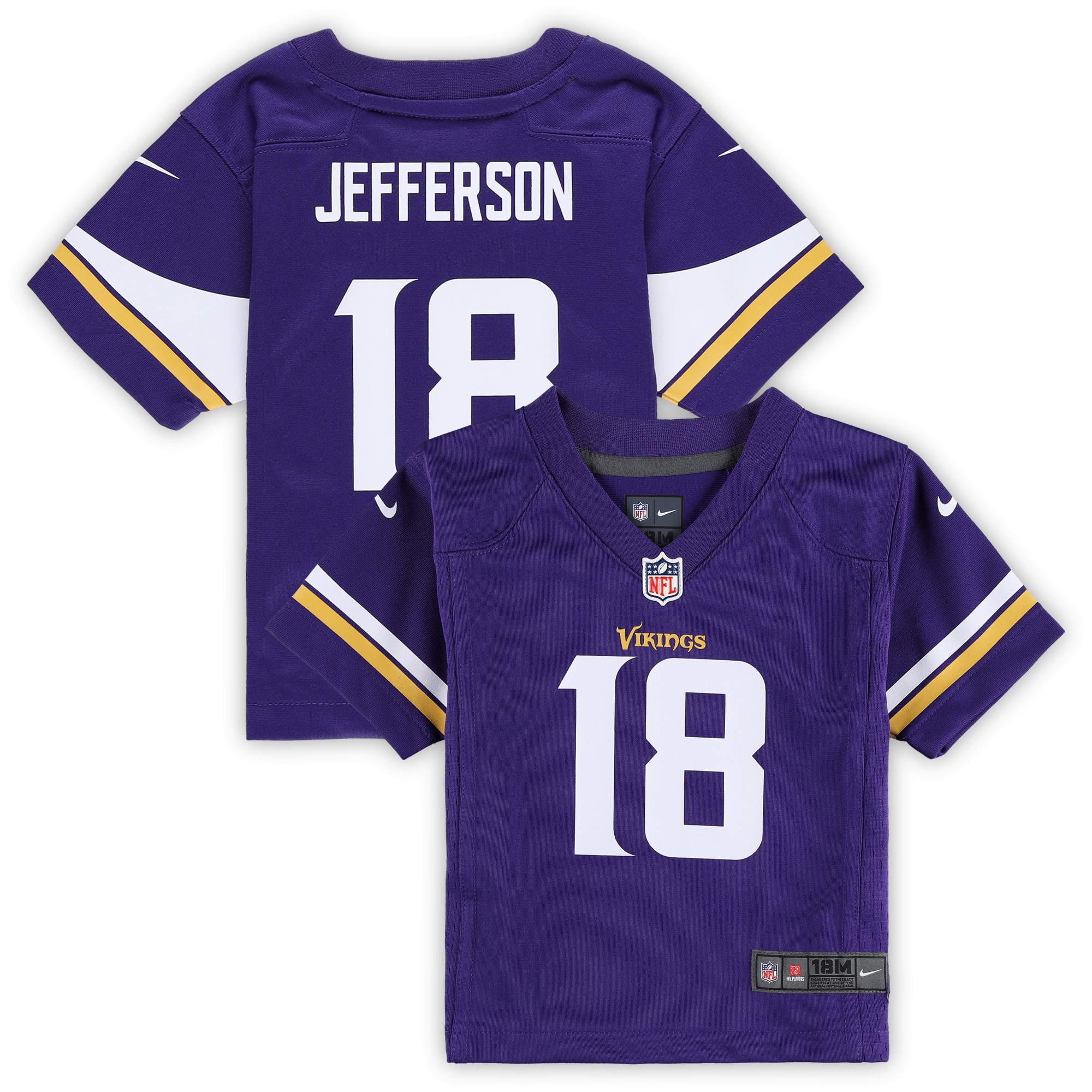 Minnesota Vikings infant nike justin jefferson purple minnesota vikings player game jersey Collection | Vikings Online Shop