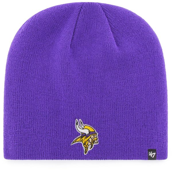 Minnesota Vikings mens 47 purple minnesota vikings secondary logo knit beanie Collection | Vikings Online Shop