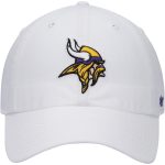 Minnesota Vikings mens 47 white minnesota vikings logo clean up adjustable hat Collection | Vikings Online Shop