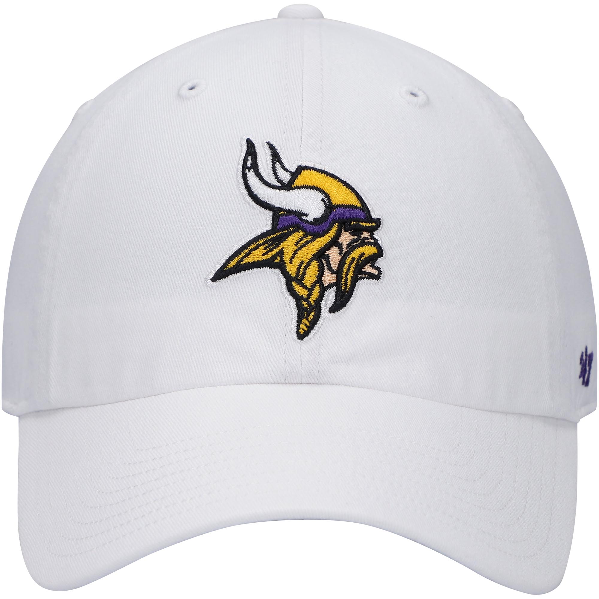 Minnesota Vikings mens 47 white minnesota vikings logo clean up adjustable hat Collection | Vikings Online Shop