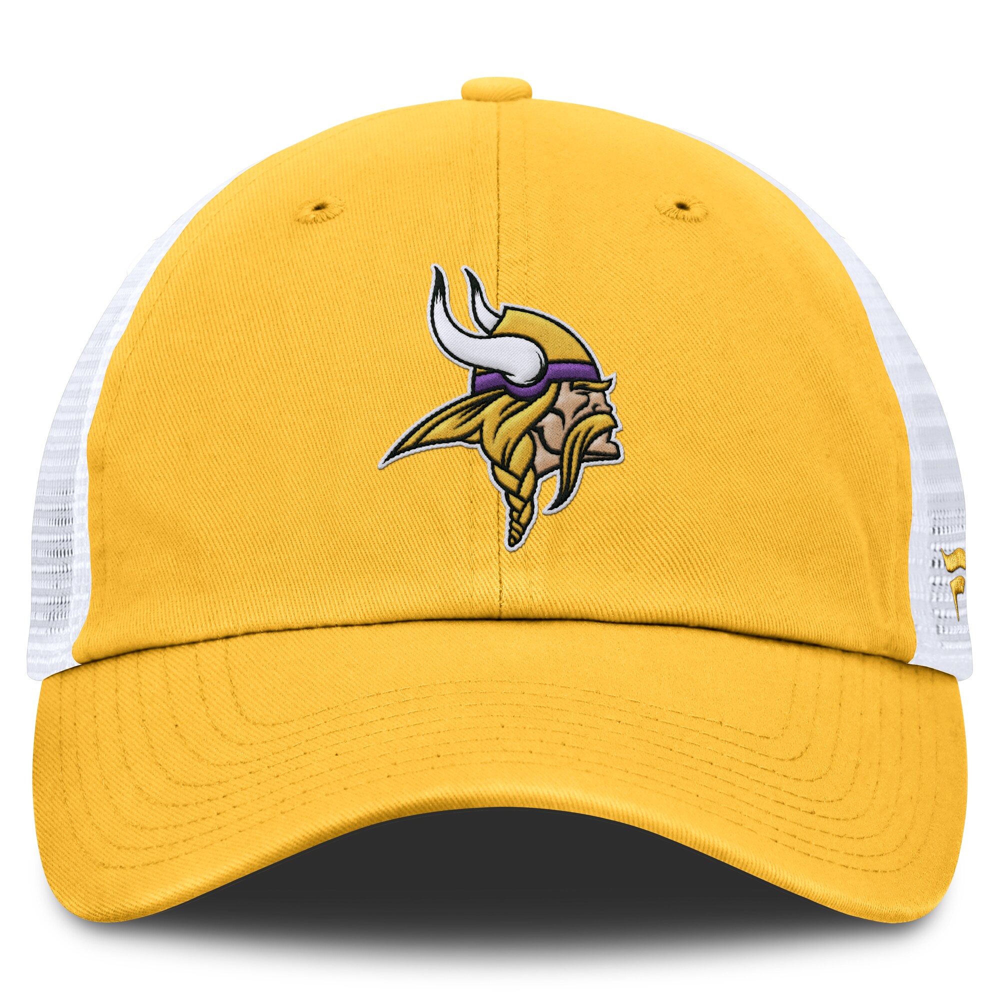 Minnesota Vikings mens fanatics goldwhite minnesota vikings trucker adjustable hat Collection | Vikings Online Shop