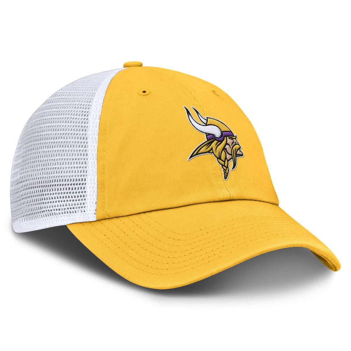 Minnesota Vikings mens fanatics goldwhite minnesota vikings trucker adjustable hat Collection | Vikings Online Shop