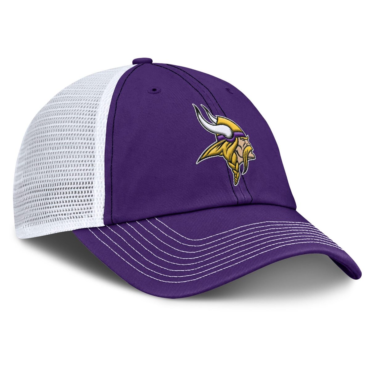 Minnesota Vikings mens fanatics purplewhite minnesota vikings trucker adjustable hat Collection | Vikings Online Shop