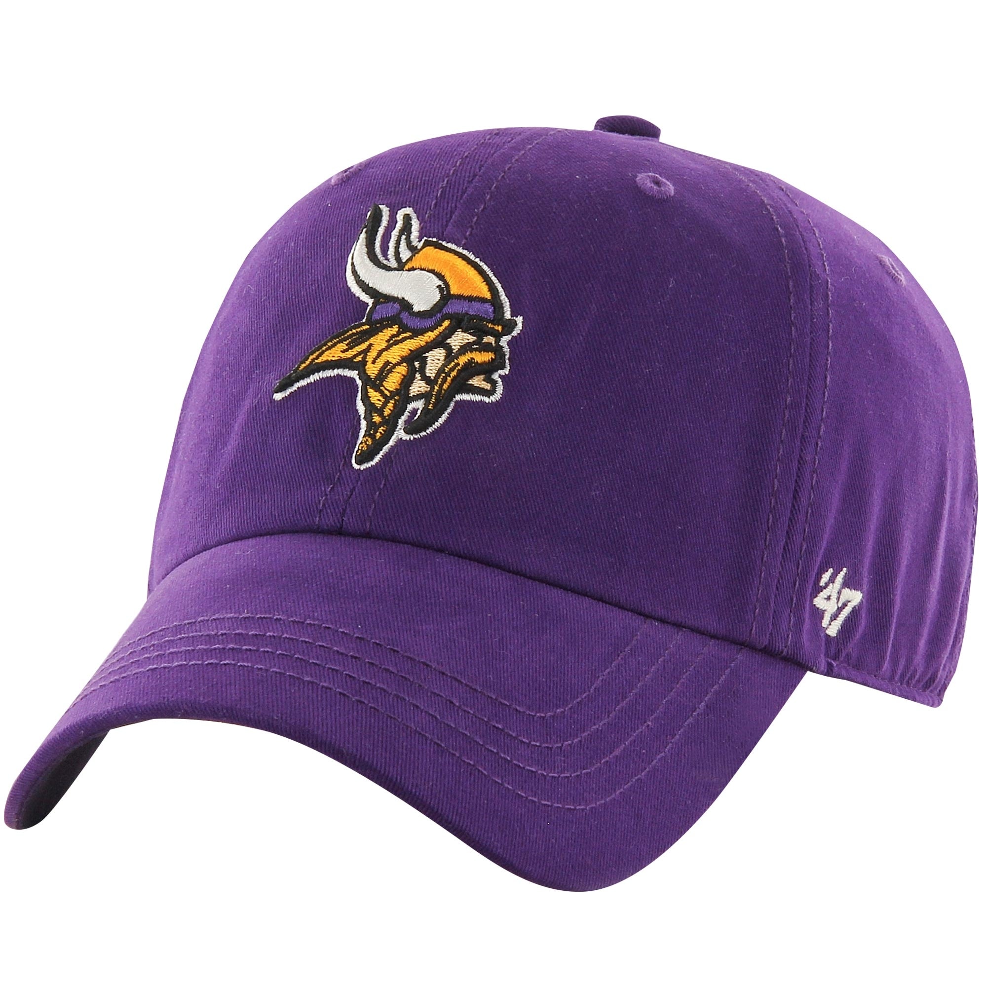 Minnesota Vikings mens minnesota vikings 47 brand purple cleanup adjustable hat Collection | Vikings Online Shop