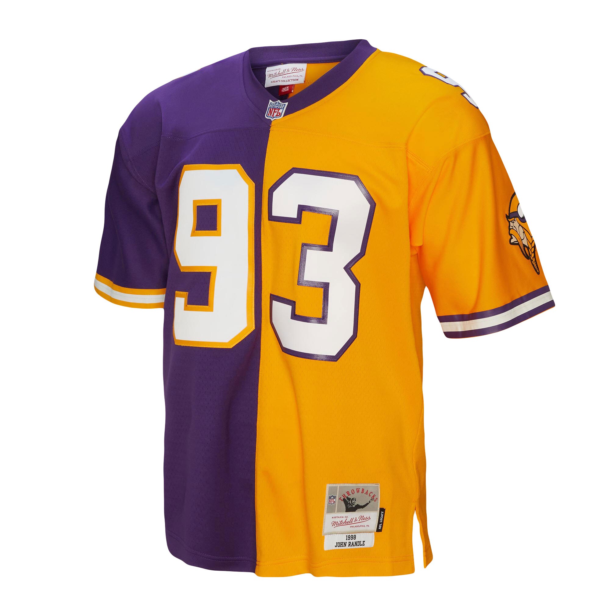 Minnesota Vikings mens mitchell  ness john randle purplegold minnesota vikings 1998 split legacy replica jersey Collection | Vikings Online Shop