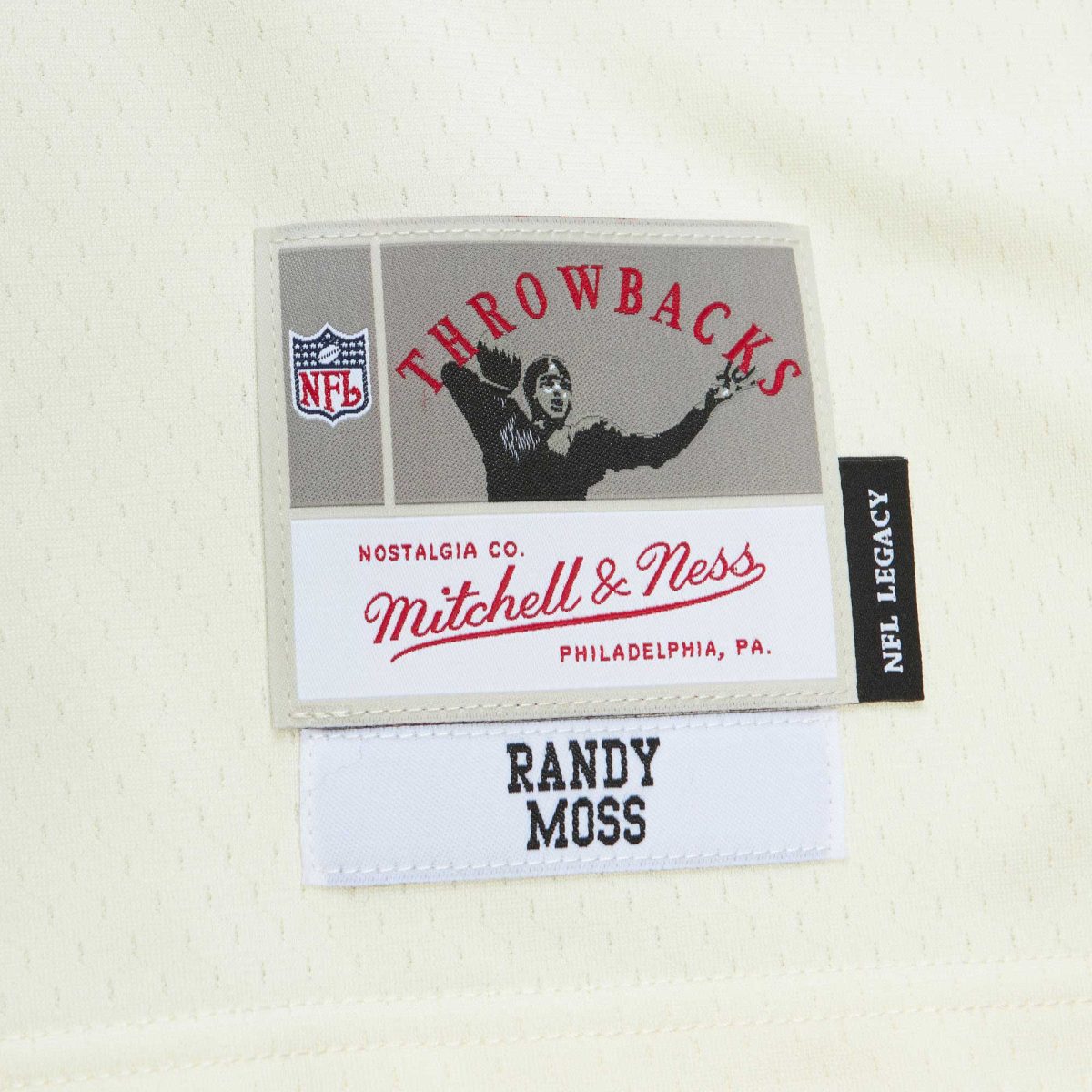 Minnesota Vikings mens mitchell  ness randy moss cream minnesota vikings chainstitch legacy jersey Collection | Vikings Online Shop