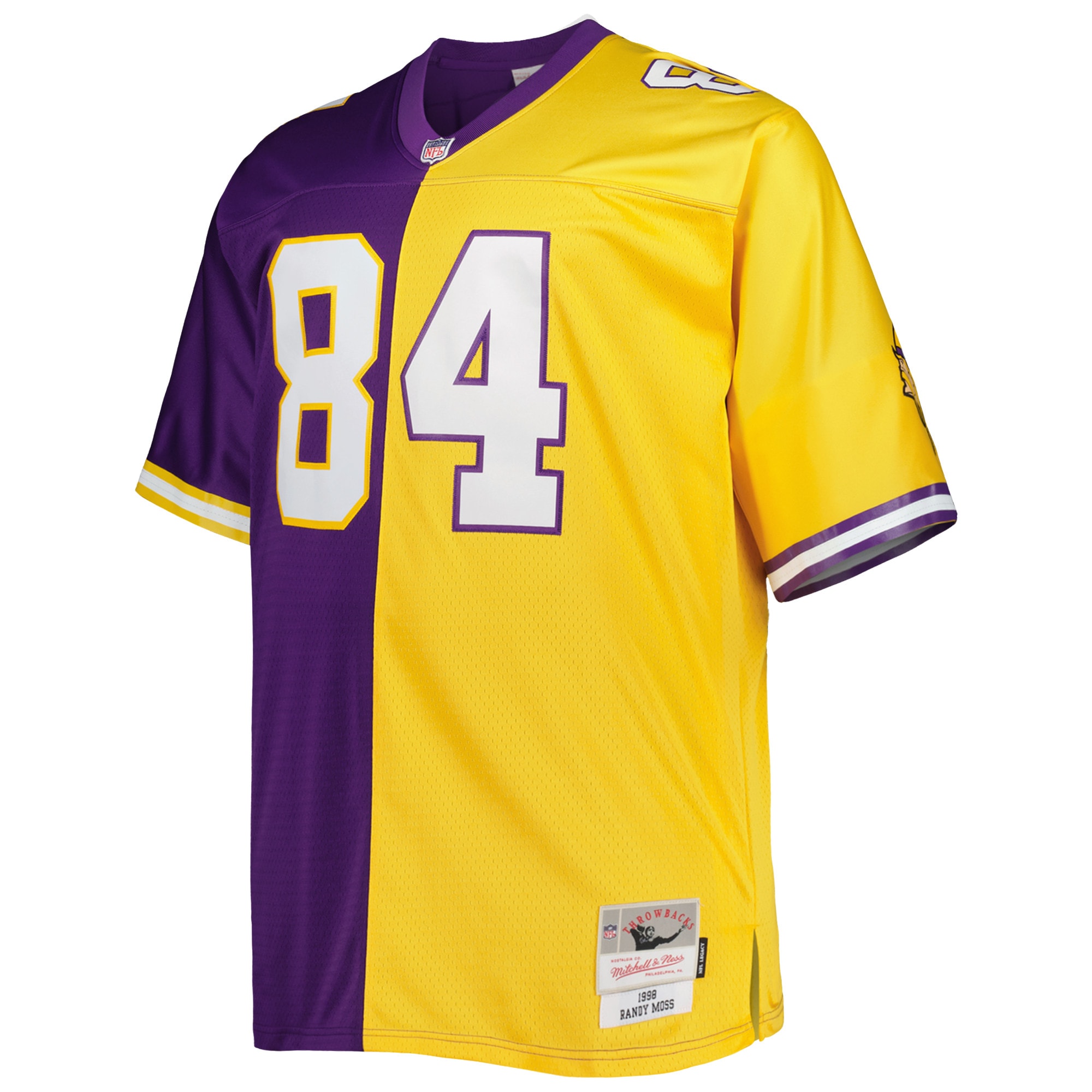 Minnesota Vikings mens mitchell  ness randy moss purplegold minnesota vikings big  tall split legacy retired player replica jersey Collection | Vikings Online Shop