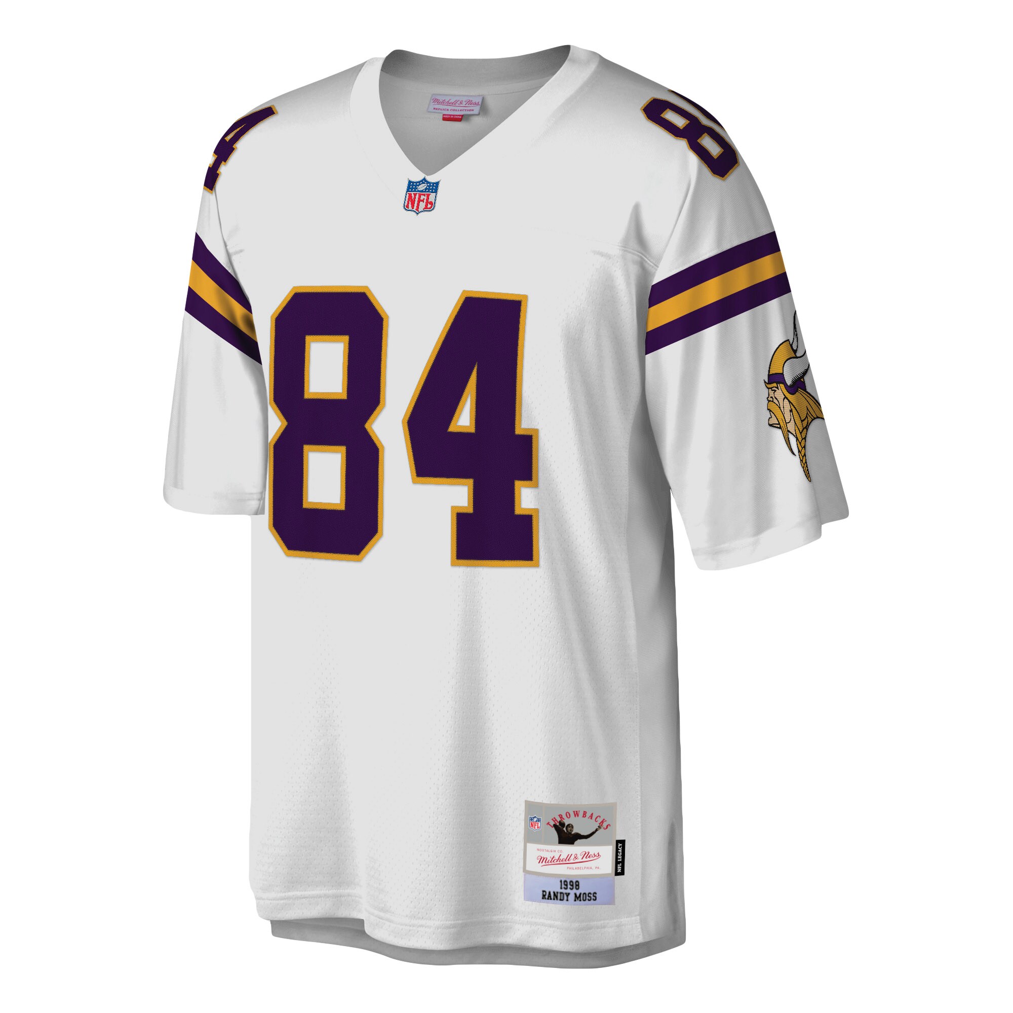 Minnesota Vikings mens mitchell  ness randy moss white minnesota vikings legacy replica jersey Collection | Vikings Online Shop