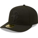 Minnesota Vikings mens new era black minnesota vikings black on black low profile 59fifty ii fitted hat Collection | Vikings Online Shop