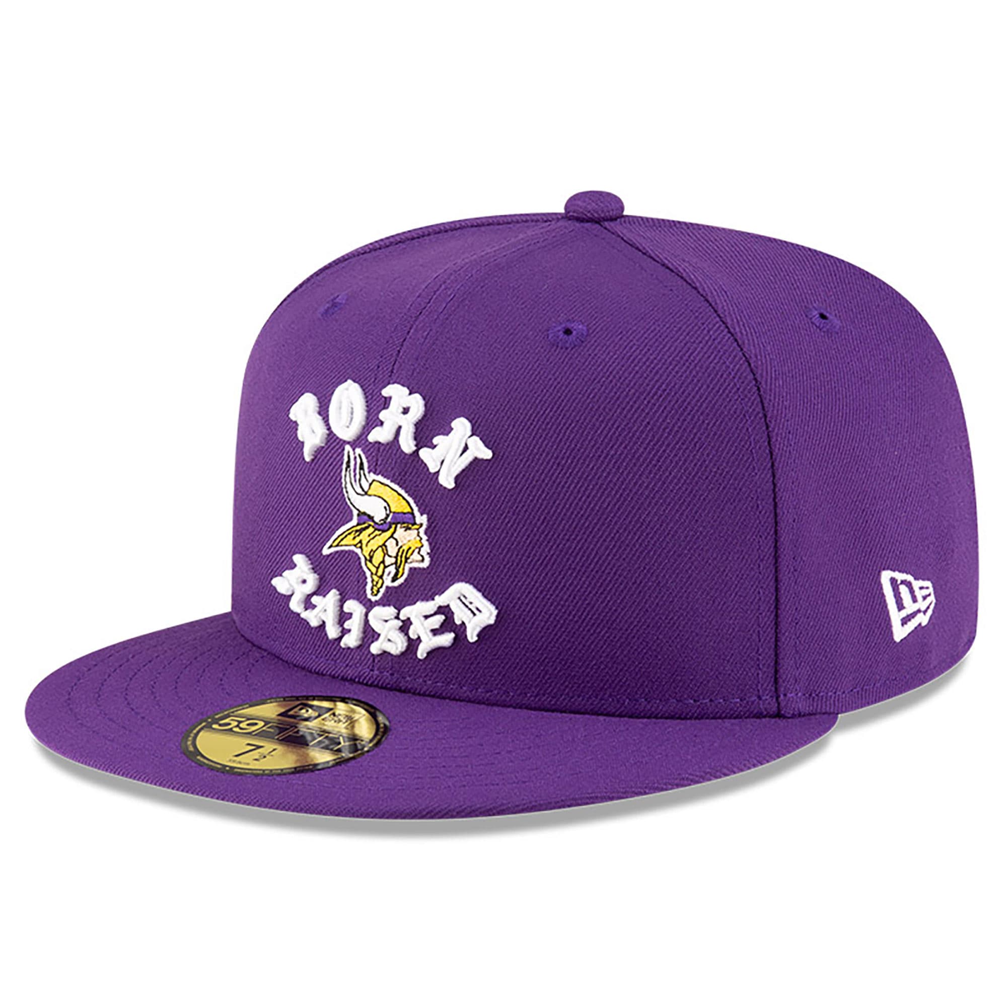 Minnesota Vikings mens new era born x raised purple minnesota vikings 59fifty fitted hat Collection | Vikings Online Shop
