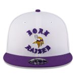 Minnesota Vikings mens new era born x raised whitepurple minnesota vikings 9fifty snapback hat Collection | Vikings Online Shop