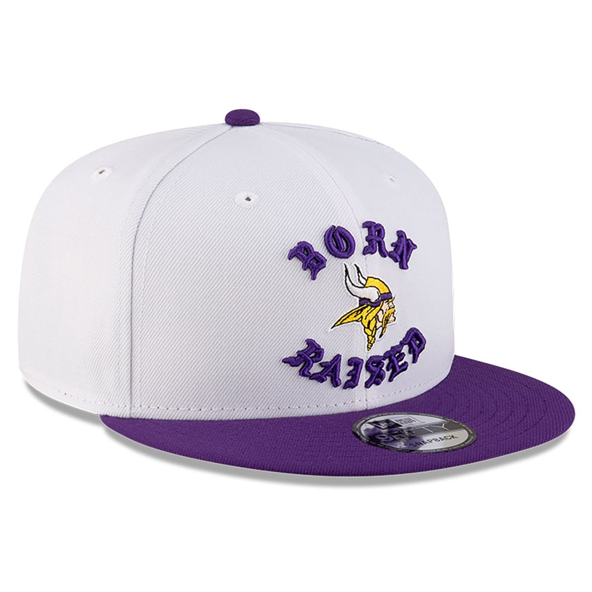 Minnesota Vikings mens new era born x raised whitepurple minnesota vikings 9fifty snapback hat Collection | Vikings Online Shop