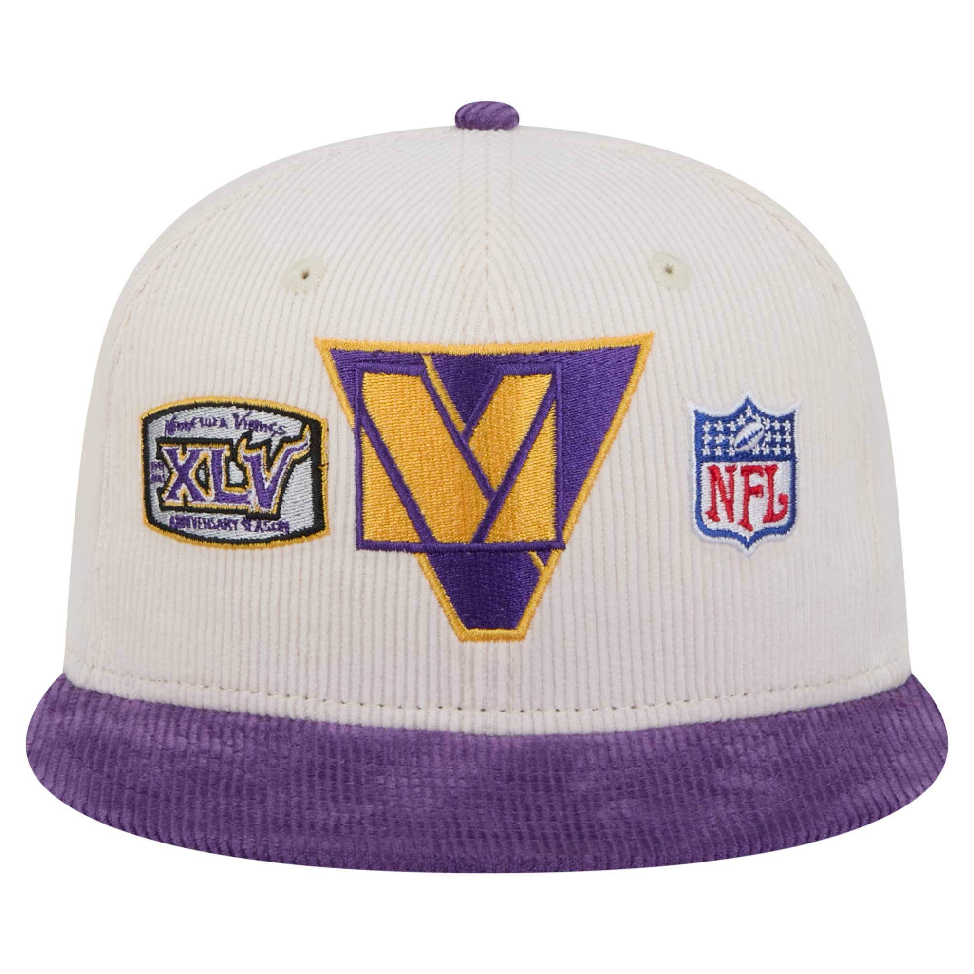Minnesota Vikings mens new era creampurple minnesota vikings corduroy 59fifty fitted hat Collection | Vikings Online Shop