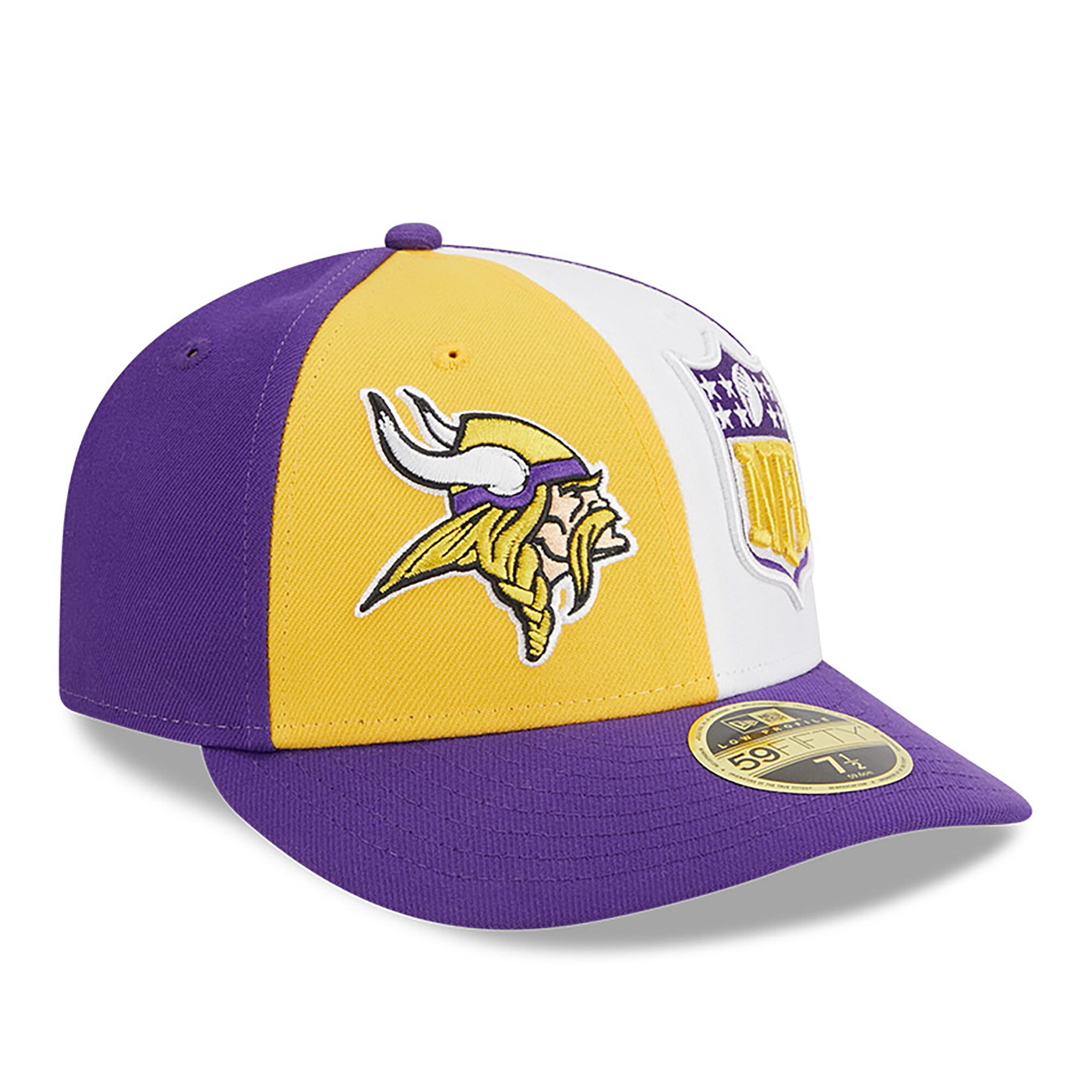Minnesota Vikings mens new era goldpurple minnesota vikings 2023 sideline low profile 59fifty fitted hat Collection | Vikings Online Shop