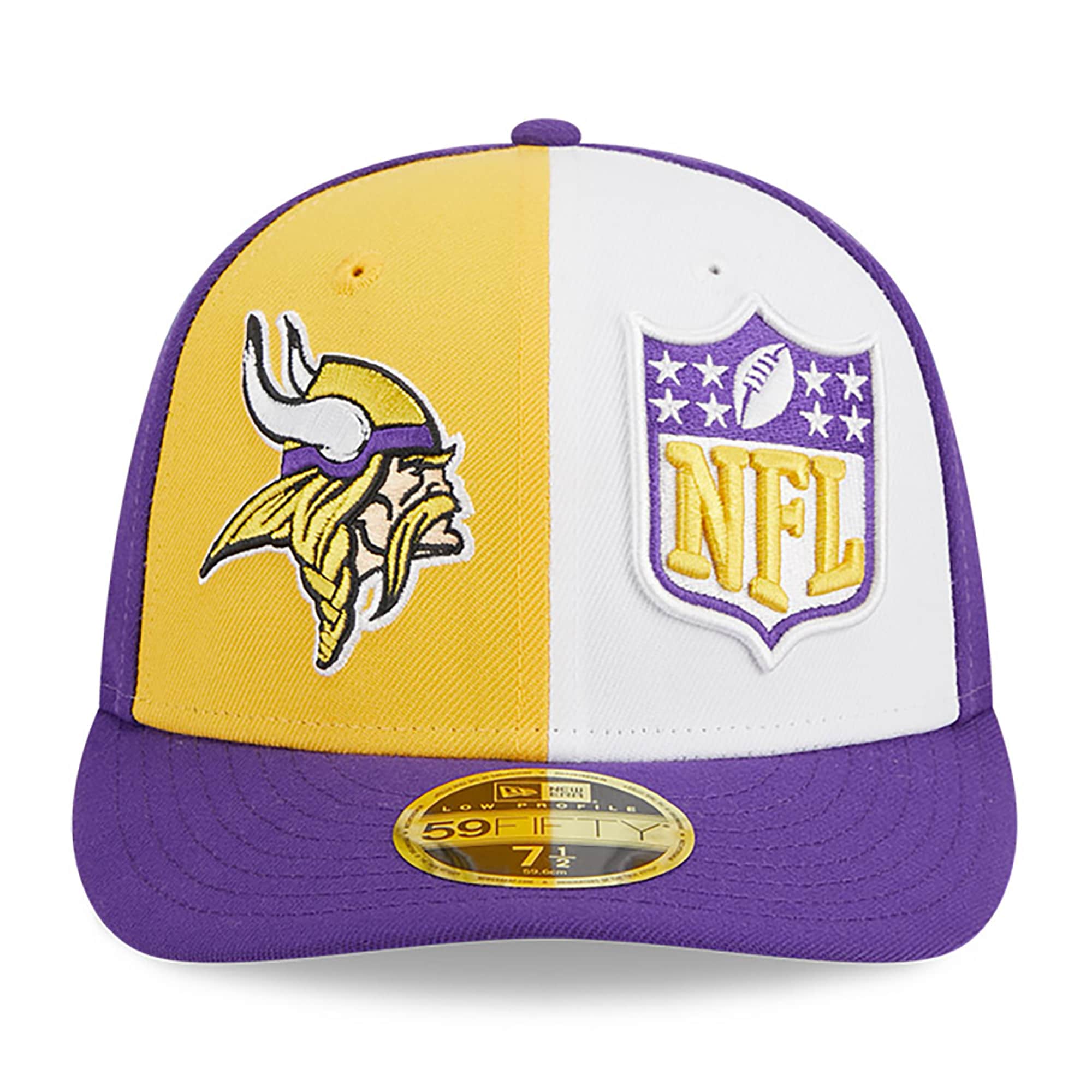 Minnesota Vikings mens new era goldpurple minnesota vikings 2023 sideline low profile 59fifty fitted hat Collection | Vikings Online Shop