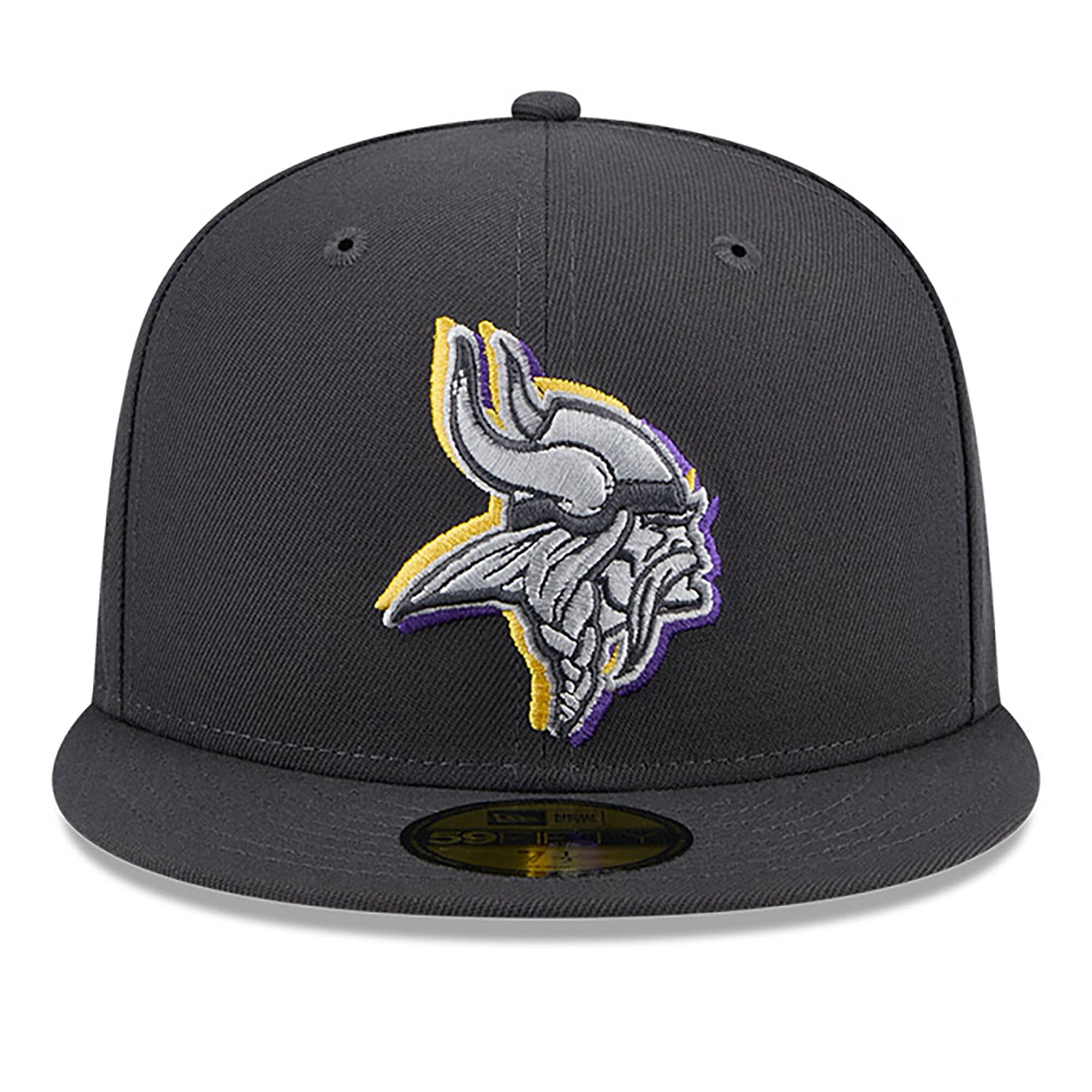 Minnesota Vikings mens new era graphite minnesota vikings official 2024 nfl draft on stage 59fifty fitted hat Collection | Vikings Online Shop