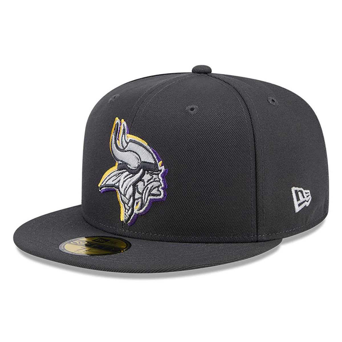 Minnesota Vikings mens new era graphite minnesota vikings official 2024 nfl draft on stage 59fifty fitted hat Collection | Vikings Online Shop