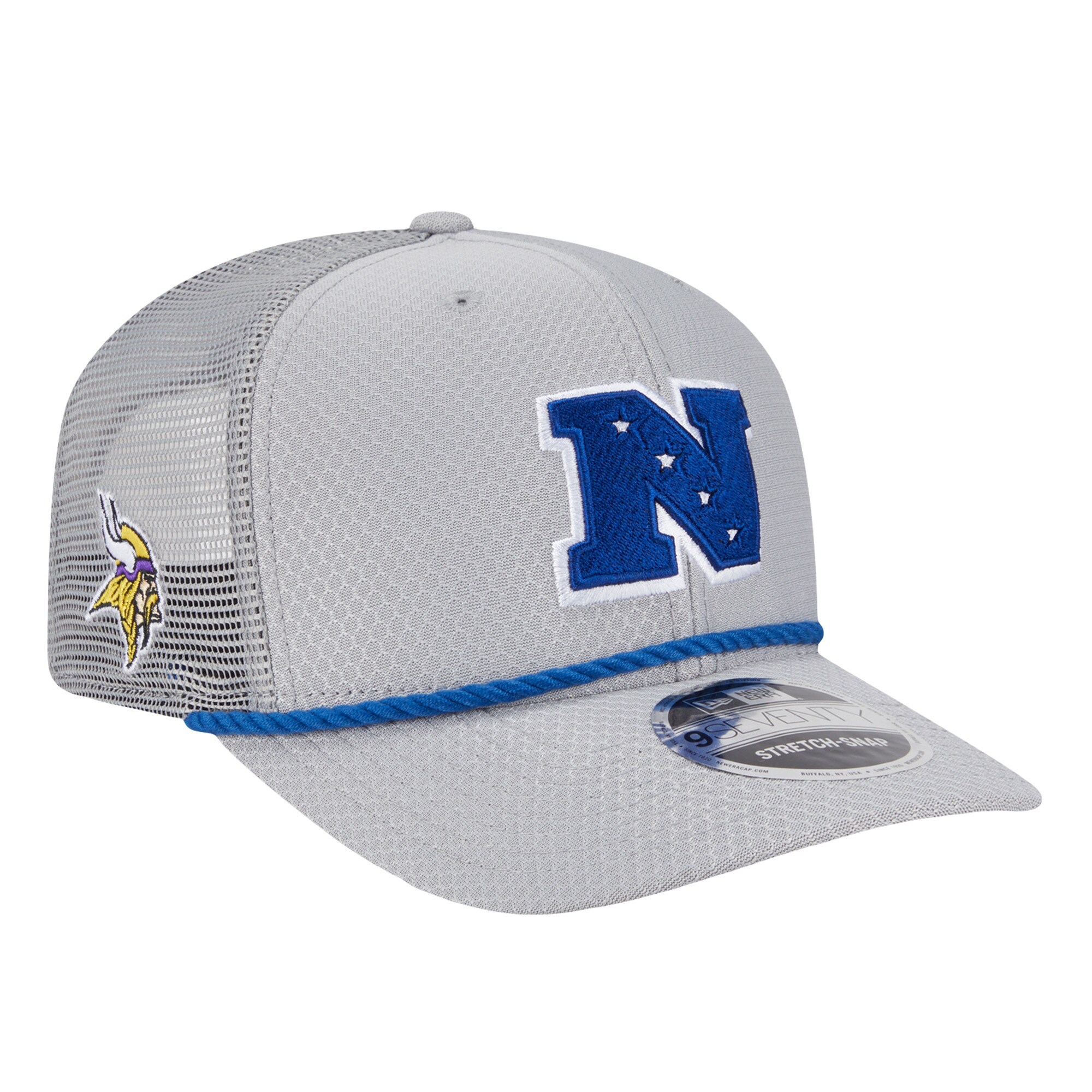 Minnesota Vikings mens new era gray minnesota vikings 2025 pro bowl 9seventy stretch-snap hat Collection | Vikings Online Shop