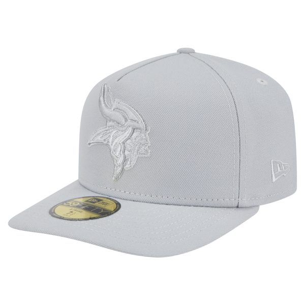 Minnesota Vikings mens new era gray minnesota vikings color pack a-frame 59fifty fitted hat Collection | Vikings Online Shop