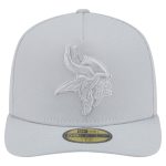 Minnesota Vikings mens new era gray minnesota vikings color pack a-frame 59fifty fitted hat Collection | Vikings Online Shop