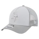Minnesota Vikings mens new era gray minnesota vikings domain 9forty a-frame trucker adjustable hat Collection | Vikings Online Shop