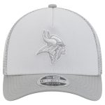 Minnesota Vikings mens new era gray minnesota vikings domain 9forty a-frame trucker adjustable hat Collection | Vikings Online Shop