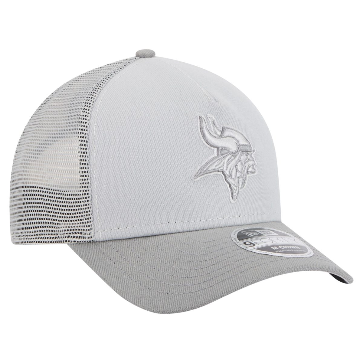 Minnesota Vikings mens new era gray minnesota vikings domain 9forty a-frame trucker adjustable hat Collection | Vikings Online Shop