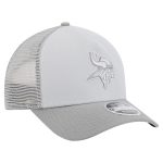Minnesota Vikings mens new era gray minnesota vikings domain 9forty a-frame trucker adjustable hat Collection | Vikings Online Shop