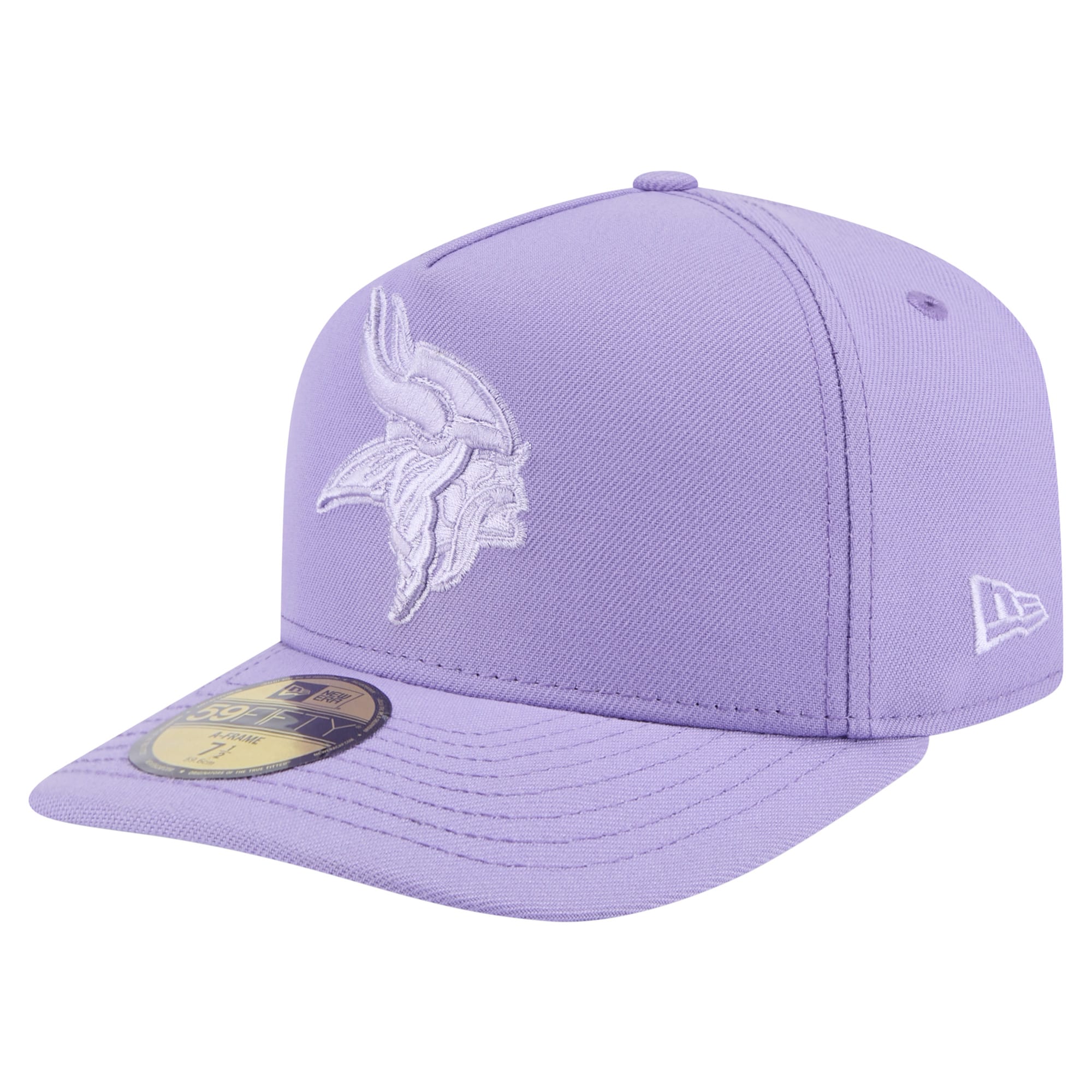 Minnesota Vikings mens new era light purple minnesota vikings color pack a-frame 59fifty fitted hat Collection | Vikings Online Shop