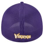 Minnesota Vikings mens new era purple minnesota vikings game day linear 39thirty flex hat Collection | Vikings Online Shop
