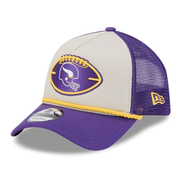 Minnesota Vikings mens new era stonepurple minnesota vikings 2024 sideline historic 9forty a-frame trucker adjustable hat Collection | Vikings Online Shop