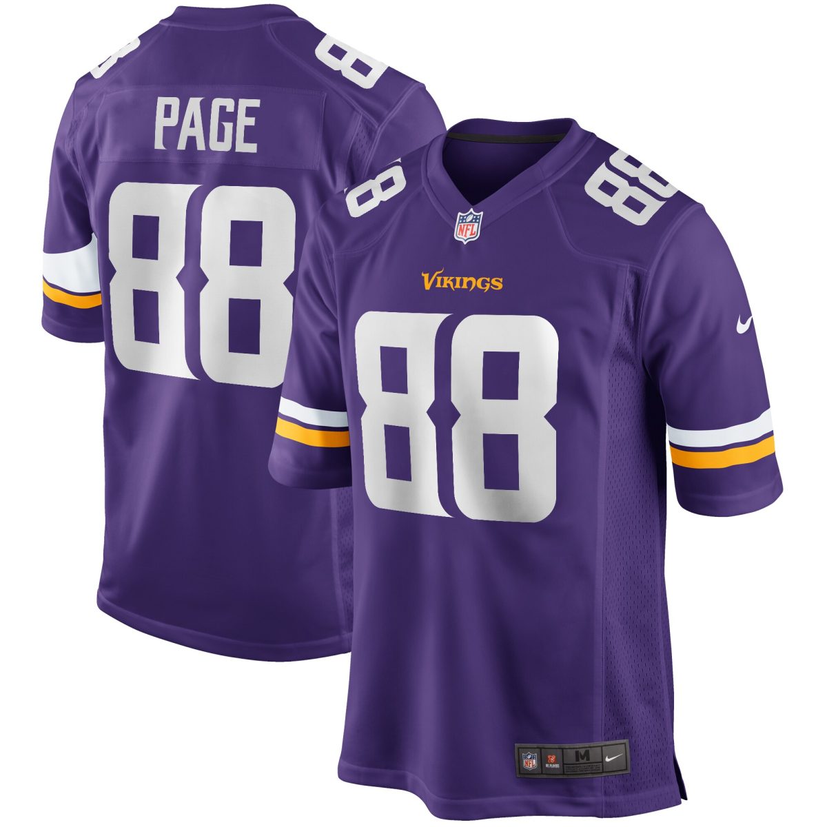 Minnesota Vikings mens nike alan page purple minnesota vikings game retired player jersey Collection | Vikings Online Shop