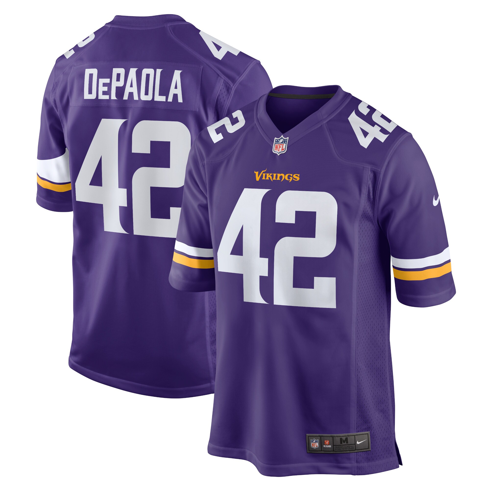 Minnesota Vikings mens nike andrew depaola purple minnesota vikings game jersey Collection | Vikings Online Shop
