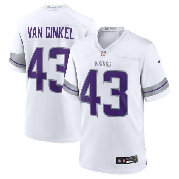 Minnesota Vikings mens nike andrew van ginkel white minnesota vikings alternate game jersey Collection | Vikings Online Shop