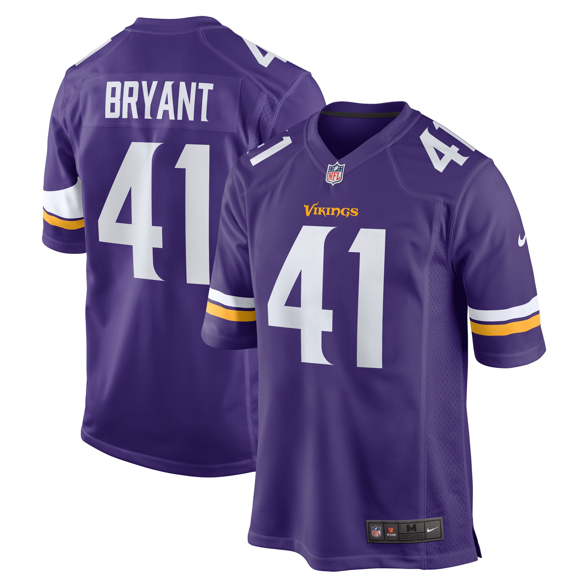 Minnesota Vikings mens nike austin bryant purple minnesota vikings game jersey Collection | Vikings Online Shop