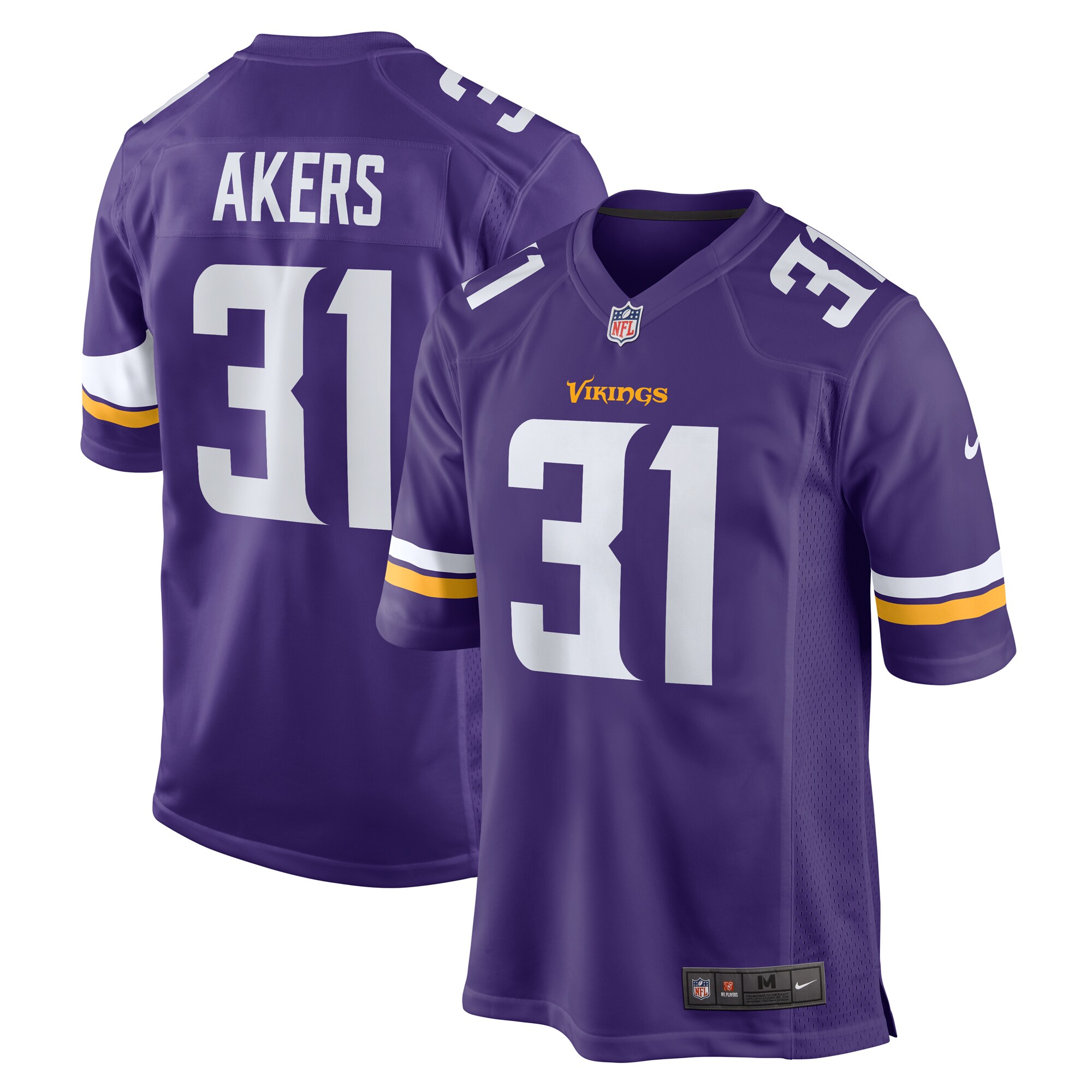 Minnesota Vikings mens nike cam akers purple minnesota vikings game jersey Collection | Vikings Online Shop