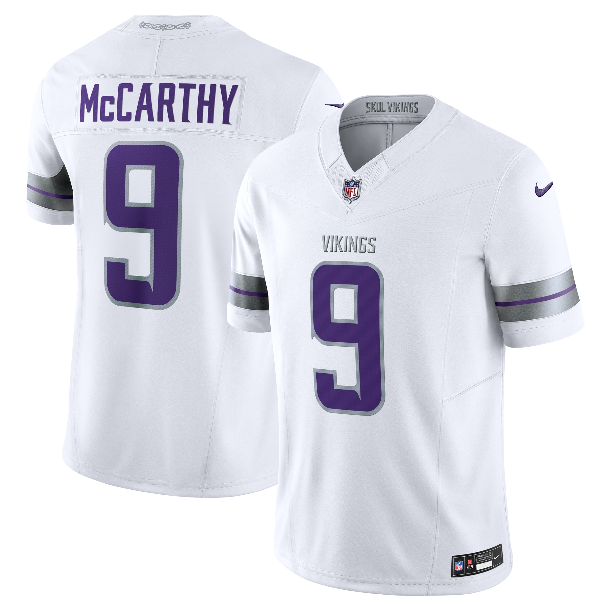 Minnesota Vikings mens nike j.j. mccarthy white minnesota vikings vapor f.u.s.e. limited jersey Collection | Vikings Online Shop