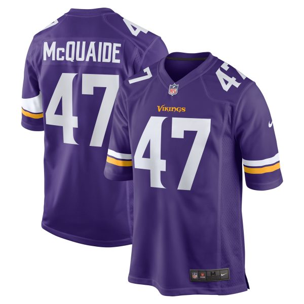 Minnesota Vikings mens nike jake mcquaide purple minnesota vikings game jersey Collection | Vikings Online Shop