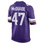 Minnesota Vikings mens nike jake mcquaide purple minnesota vikings game jersey Collection | Vikings Online Shop