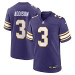 Minnesota Vikings mens nike jordan addison purple minnesota vikings classic player game jersey Collection | Vikings Online Shop