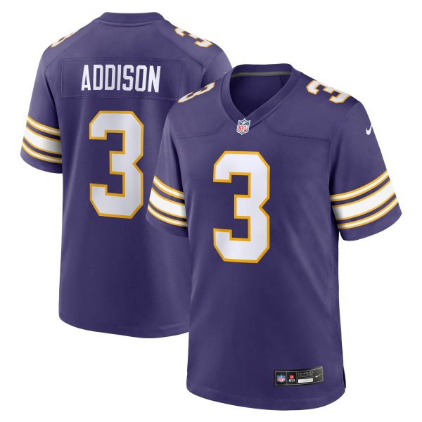 Minnesota Vikings mens nike jordan addison purple minnesota vikings classic player game jersey Collection | Vikings Online Shop