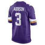 Minnesota Vikings mens nike jordan addison purple minnesota vikings game jersey Collection | Vikings Online Shop