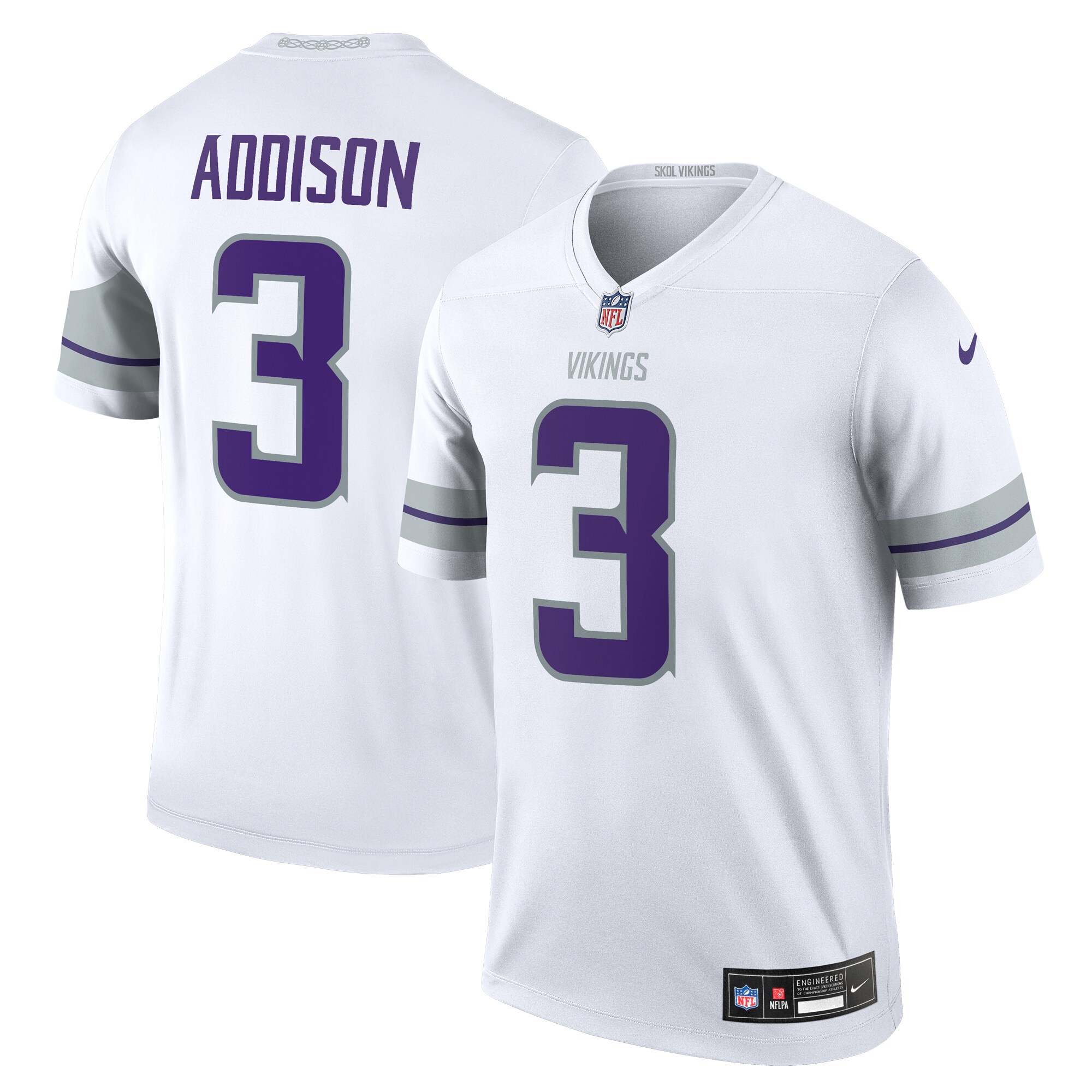 Minnesota Vikings mens nike jordan addison white minnesota vikings alternate legend player performance top Collection | Vikings Online Shop