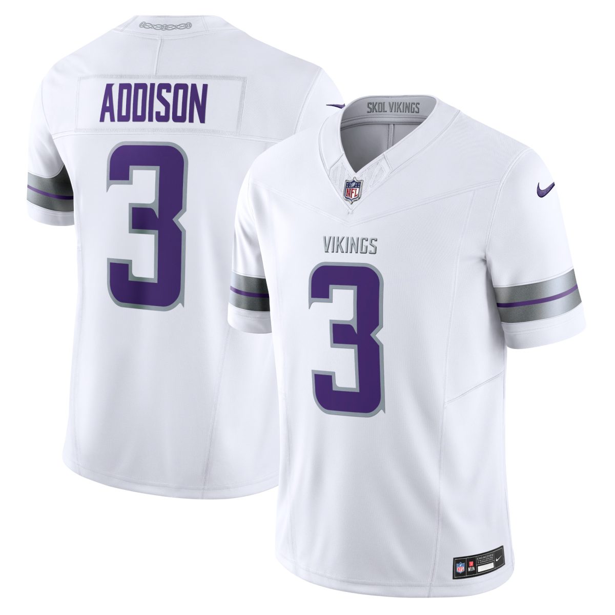 Minnesota Vikings mens nike jordan addison white minnesota vikings alternate vapor f.u.s.e. limited jersey Collection | Vikings Online Shop